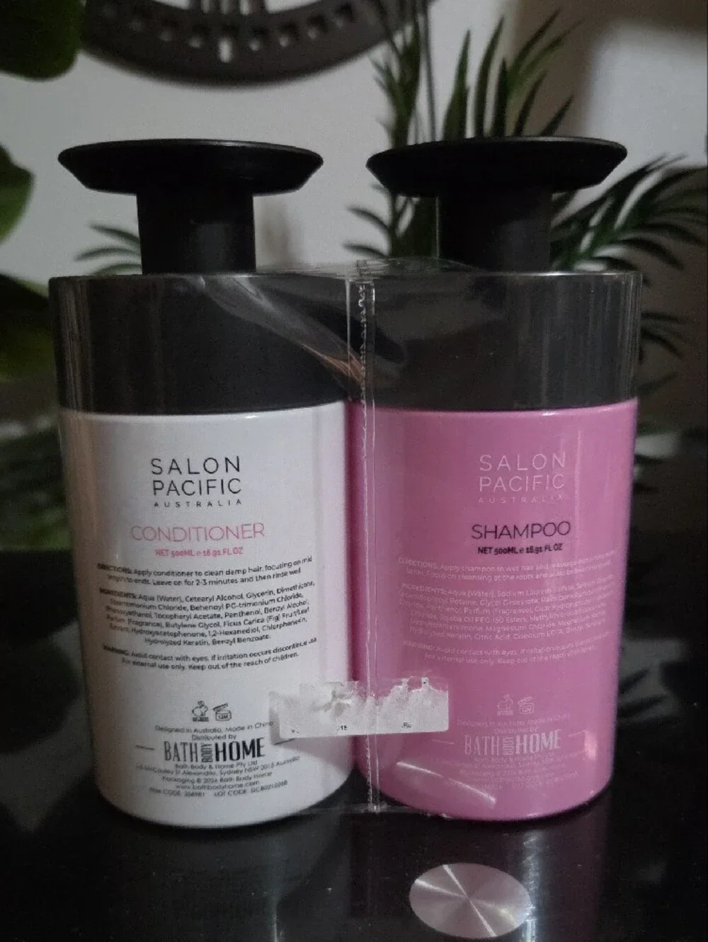 Volume Shampoo & Conditioner Set - Pink & White